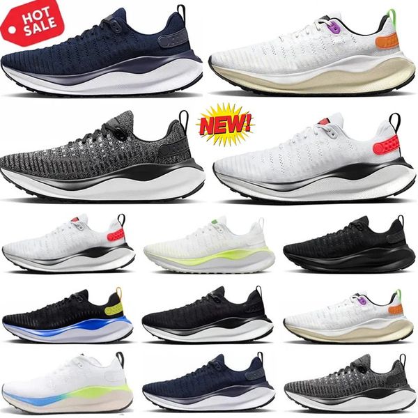 Zapatillas para correr ReactX Infinity Run 4 Cool Grey Team Maroon Black Racer Blue White Metallic Silver Light Crimson Phantom Coconut Milk Hombres Mujeres Zapatillas resistentes al desgaste