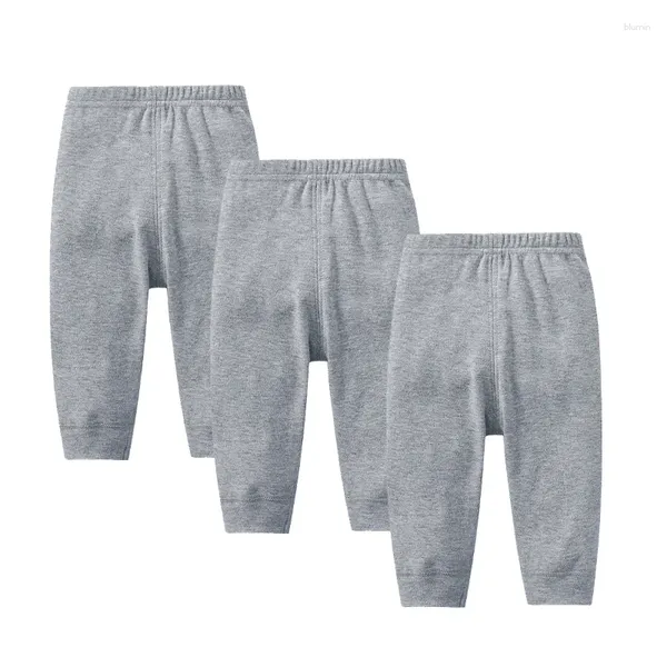 Pantalones de 3 piezas para bebés, pantalones de algodón para otoño, ropa blanca para niños, ropa para niñas de dibujos animados sólidos