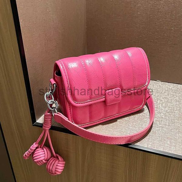 Bolsas de ombro bolsas rosa rosa bolsa de roupa interior feminina 2023 verão verstaile cross bag moda flip carteira e bolsa de couro pu bolsas elegantes