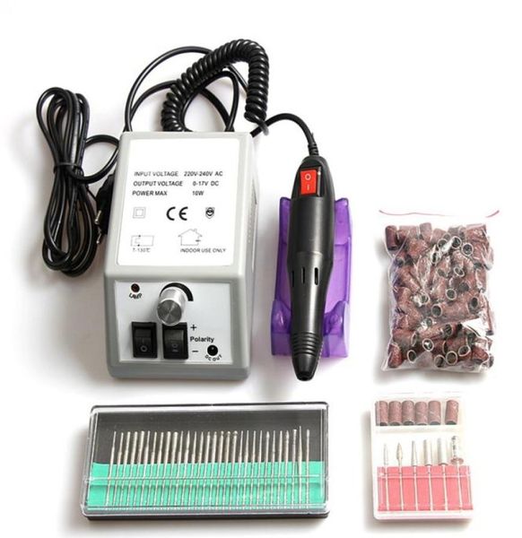 Trapano elettrico per unghie per manicure e pedicure Trapano 12W Fresatrice per unghie Set di attrezzature Lima per unghie elettrica Spina UE9491758