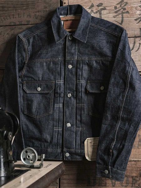 Jaquetas masculinas Bronson Lote 807XX 1954 Tipo 2 Jaqueta Jean Raw Selvedge Denim 507XX Trucker Jacket J231102