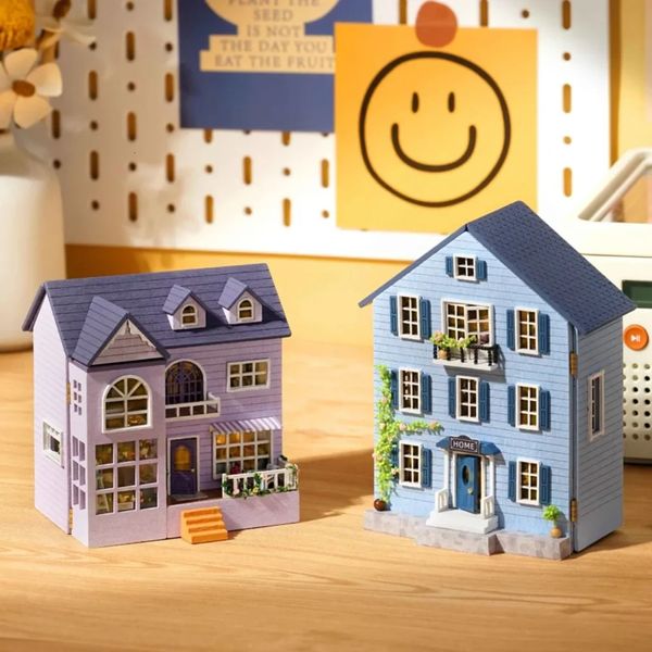 Puppenhaus-Zubehör, DIY 3D-Mini-Holzspielzeug, Puzzle, handgefertigt, Geburtstagsgeschenk 231102