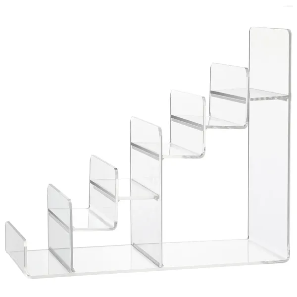 Sacchetti per gioielli Espositore trapezoidale Portaborse Porta occhiali Organizzatore Portaoggetti Portafoglio Scaffale Trucco trasparente