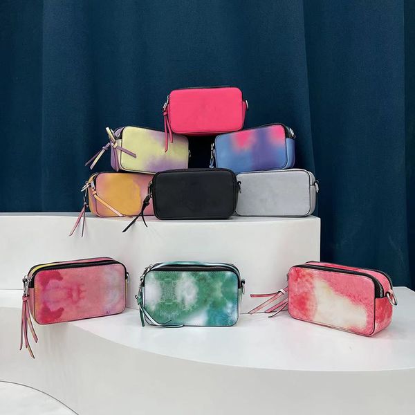 Moda Tasarımcısı çantası enstantane omuz çantası Ünlü Kamera Küçük Crossbody çanta mini yeni renk Çıkarılabilir ve Ayarlanabilir Dokuma Kayış Çantalar Çift Üst Zip