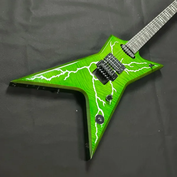 Dimebag Green Wah. Burn Lightning Inlay E-Gitarre versandkostenfrei