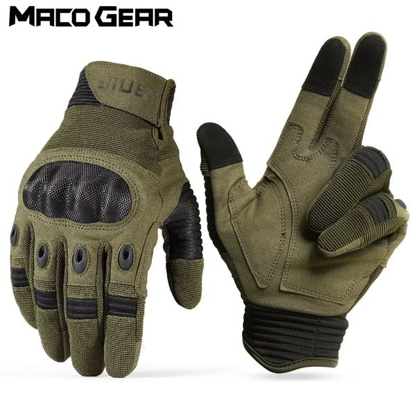 Luvas de ciclismo Homens Dedo Completo Luvas Táticas de Tela de Toque Exército Militar Equitação Ciclismo Bicicleta Treinamento de Esqui Escalada Airsoft Caça Mittens 231101