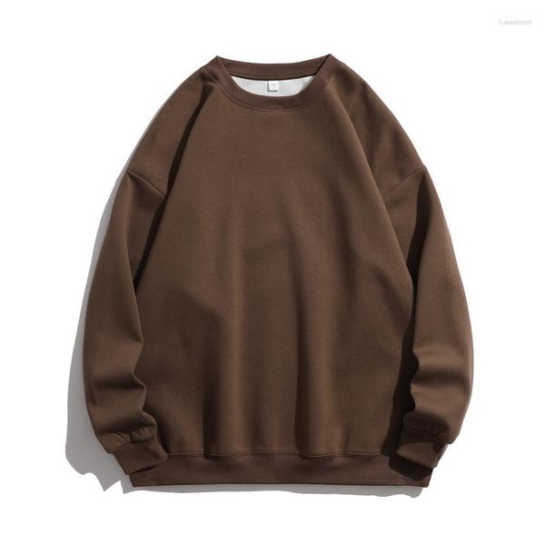 Felpe con cappuccio da uomo 897504629 Uomo Autunno Vintage Girocollo Uomo Felpe sportive Moda Coreano Streetwear Baggy Pullover Top Abbigliamento