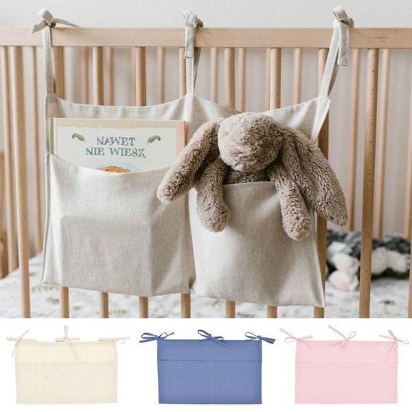 Sacos de armazenamento 1pc portátil Baby Crib Organizer Bag Sagching para Feels Feelper Cradle Bedding Conjunto Caddy