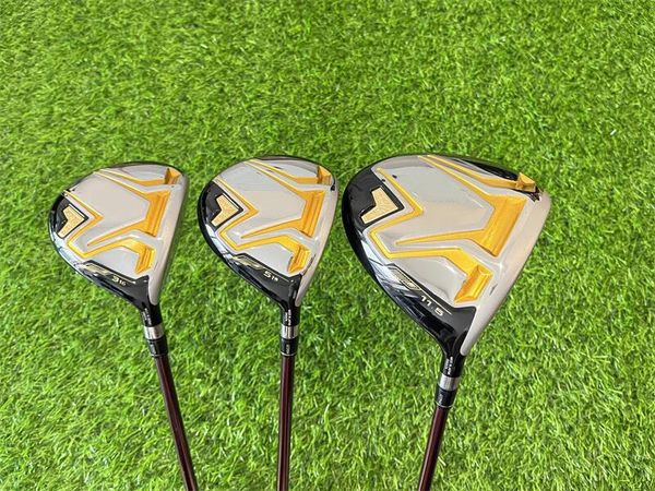 Головки клюшек 4 STAR HM ЖЕНСКИЕ КЛУБКИ ДЛЯ ГОЛЬФА S-08 WOOD SET S08 GOLF WOODS DRIVER FAIRWAY WOODS L-FLEX ГРАФИТОВЫЙ ВАЛ С КРЫШКОЙ ГОЛОВКИ 231101