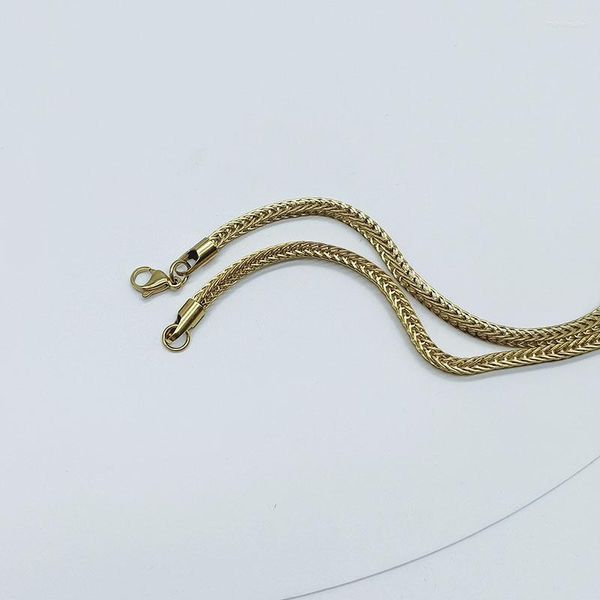 Correntes ason aço inoxidável Foxtail Chain Fashion Style Never Fade Colar para homens Acessórios de joias de homens colarinho de gargantilha