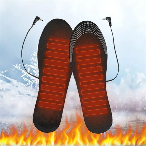 Accessori per parti di scarpe Solette per scarpe riscaldate USB Cuscinetto riscaldante elettrico per piedi Scaldapiedi Calzino Cuscinetto per sport invernali all'aria aperta Soletta riscaldante Cuscino invernale caldo 231102