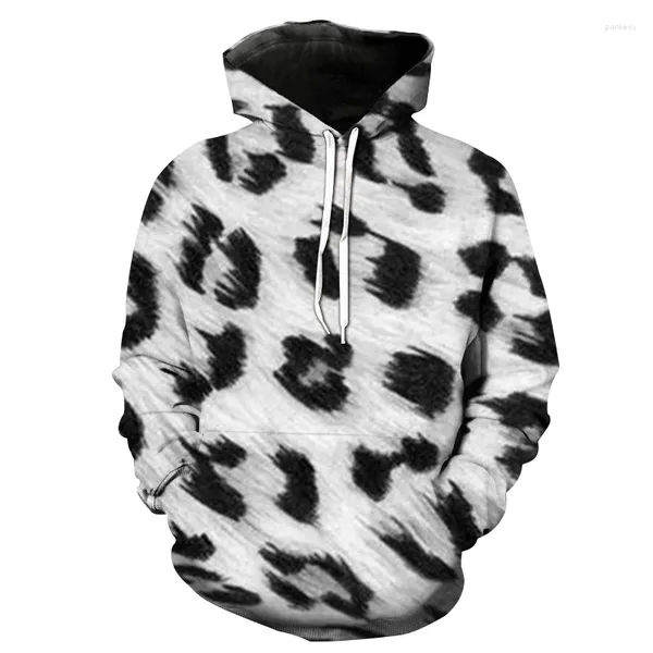 Herenhoodies 1pc Creatieve Tijgerprint Hoodie Outdoor Vrije tijd Sweatshirt Lente en Herfst Paarkleding