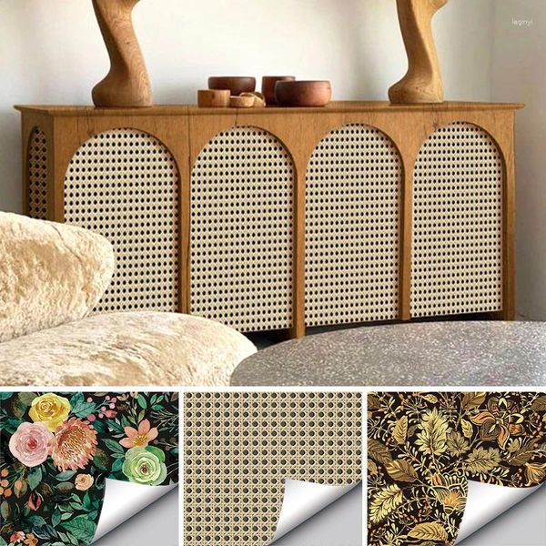 Janela adesivos móveis decorativos papel adesivo portas de pvc autoadesivo para decoração de parede de sala de estar