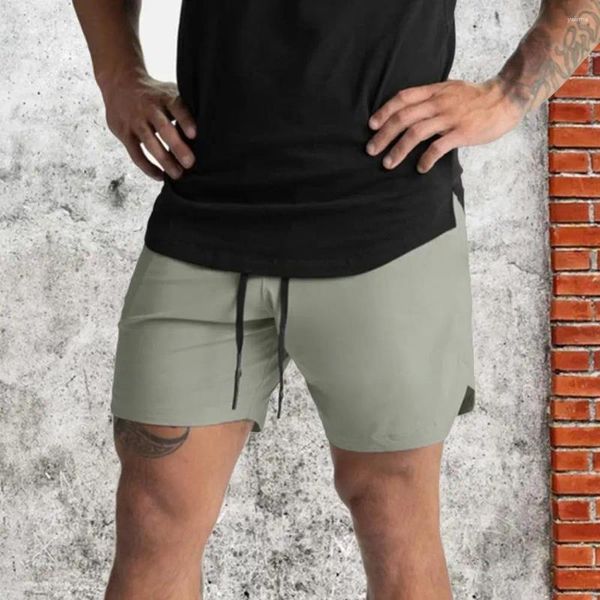 Pantaloncini da uomo Allenamento ad asciugatura rapida Uomo Sport Abbigliamento casual Allenamento fitness Corsa Griglia Compressione Atletica leggera