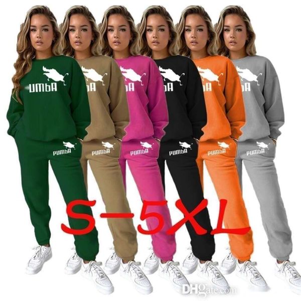 Fall Designer Tracksuits Plus Size Clothing Mulher Sports Roupfits Ladies Duas peças Conjunto de jogging Suits Suits Sweats