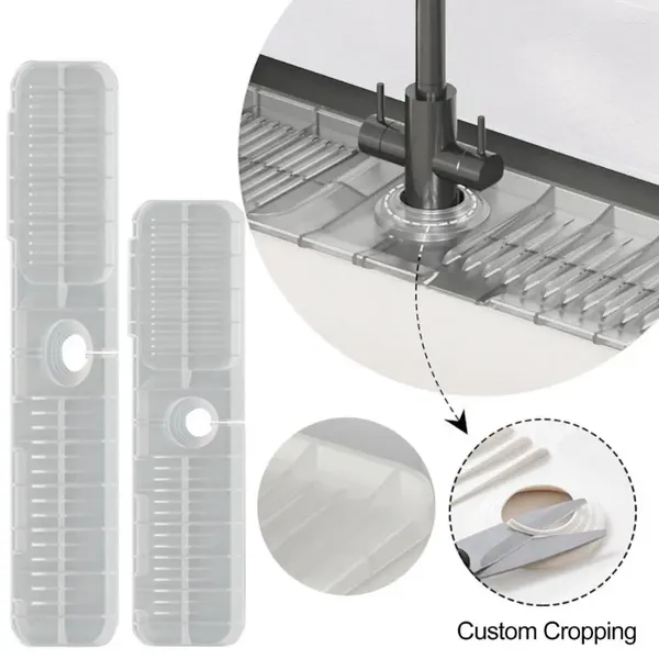 Tischsets, tragbar, einfache Installation, schnell trocknend, für Waschbecken, Abfluss, Badezimmerzubehör, Wasserhahn-Matte