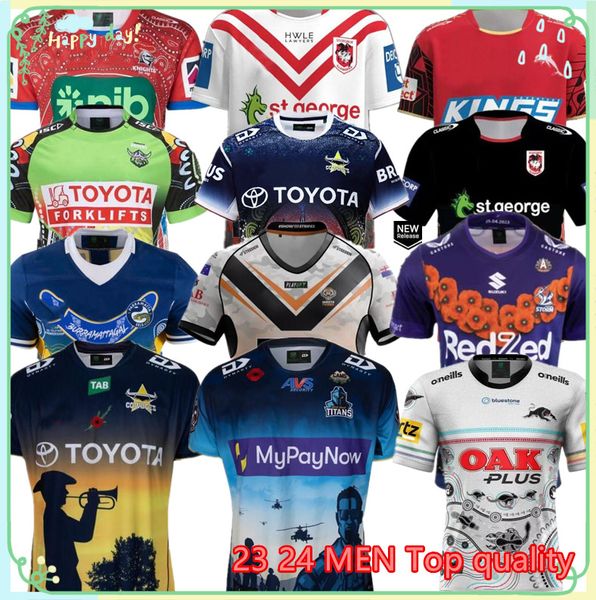 2023 2024 Nuovo stile Dolphins Rugby Maglia da calcio Cowboy Training Jersey 23 24 All League Man Taglia S-5XL Maglia da rugby Felpa a maniche corte inb