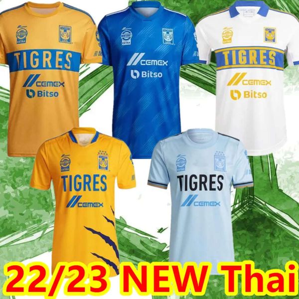 Qqq8 22-23 7 Star Naul Tigres Home Soccer Jerseys 2022 Away Gignac Nico Camiseta De Foot Maillot Camisa L.fernandez F.thauvin Terceiro Futebol