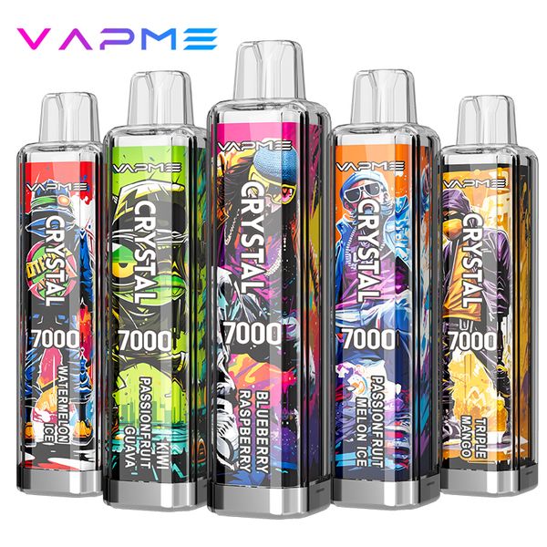 Neue Original E -Zigarettenfrucht China Puffs Einwegvape 14ml vorgefüllte Zigaretten Tornado Puff 7000 Puff 9000 10k Dampfsempflichte Puff Flex Pro Vapme Crystal