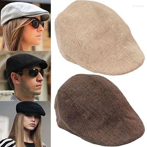 Berets Mens Boys Golf Driving Hat Caps Cabbie Flat Cap Beret Peaky Classic Sboy Country