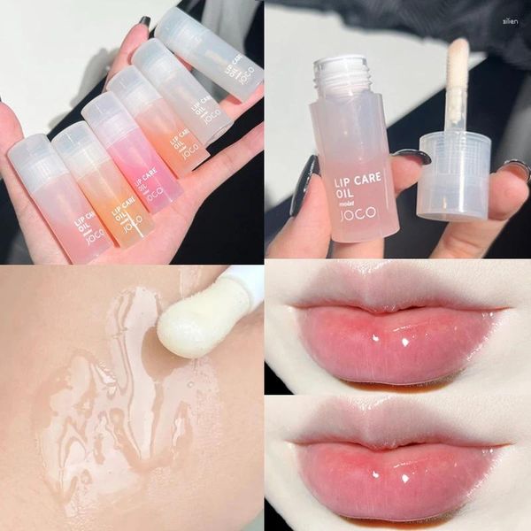 Lipgloss, transparentes Öl, Kristallgelee, feuchtigkeitsspendender Lipgloss, erfrischend, nicht klebrig, reduziert Lippen, feine Linien, Anti-Trocknung, flüssiger Lippenstift