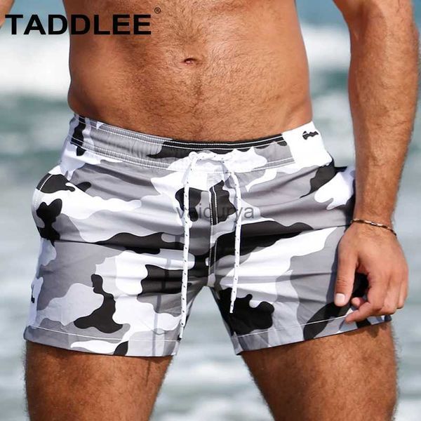 Roupa de banho masculina Taddlee marca maiôs de banho masculino natação surf short board boxer shorts secagem rápida trajes de banho camo beachwear yq231102
