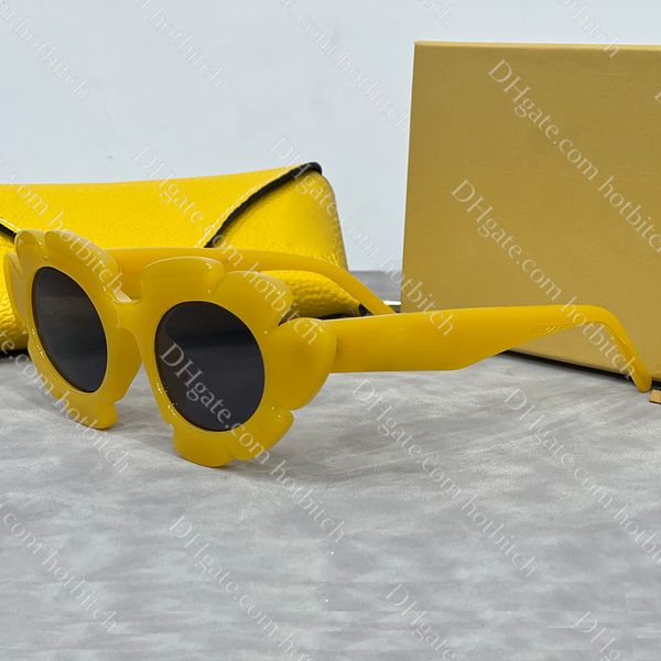 Çiçek güneş gözlüğü tasarımcısı plaj güneş gözlüğü moda renk açık güneş gözlükleri yüksek kaliteli erkekler kadın gözlükler toptan