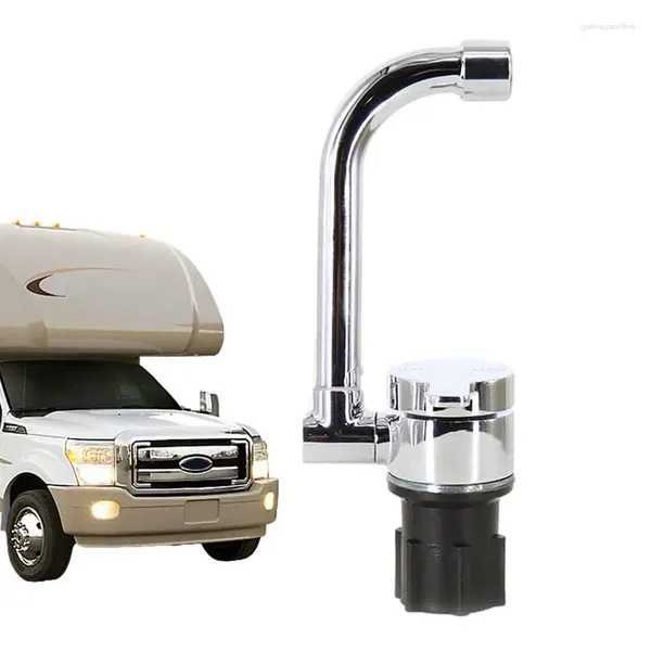 Küchenarmaturen, klappbarer Wasserhahn für Wohnmobile, Chrom, poliertes, rostfreies Wasser mit Messingkonstruktion, Bootsausrüstung für Bar-Yacht-Bootshäuser