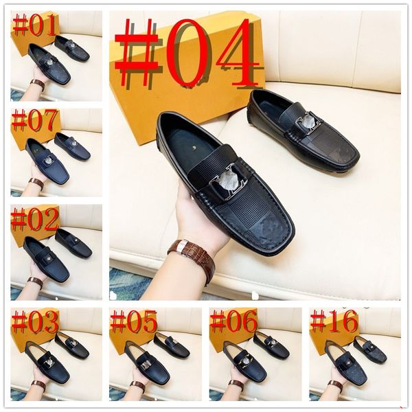 Kuhfell Schuh Luxus Herren Loafer Designer Echtes Leder Schuhe Schwarz Gelb Weiche Herren kausale Schuhe Herren Loafer Marke
