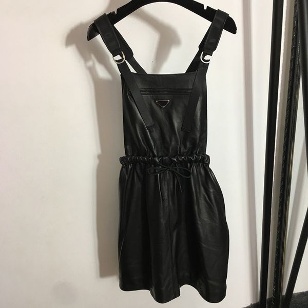 Sexy estilingue vestido senhoras cintura elástica saias preto pele de carneiro cinta vestido ins moda estilo rua vestido boate vestidos