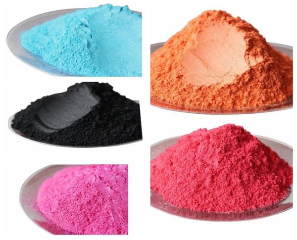 100g misto 5 colori opzionali polvere perlescente pigmento vernice per auto smalto per unghie mica glitter per unghie polvere di perla colorante pigmento di sapone2952530