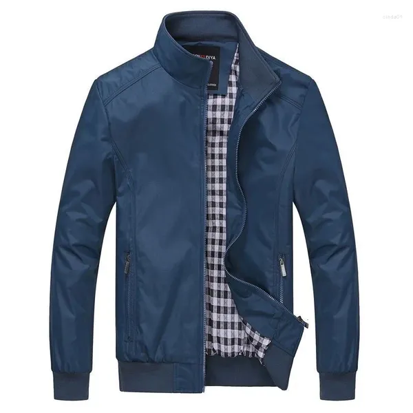 Jaquetas masculinas primavera e outono tendência da moda tamanho grande jaqueta casual relaxado confortável à prova d'água casaco de alta qualidade