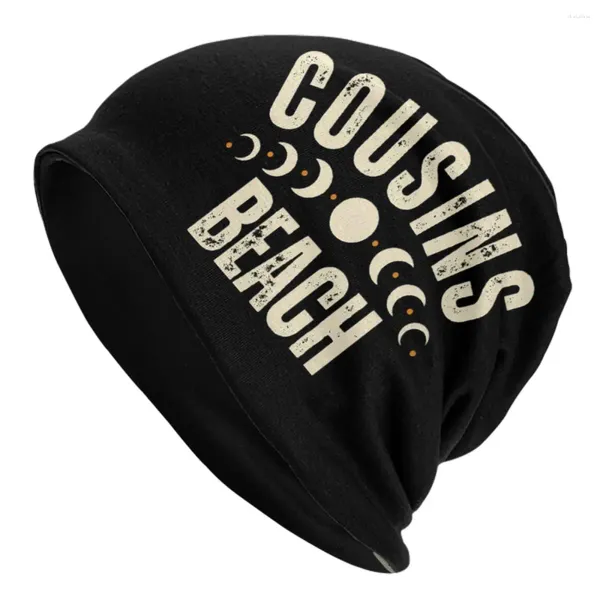 Beralar Erkek Kadınlar Vintage Cousins ​​Beach Sleuchy Beanie Hat Mad Madch Casual Yaz Yaz döndü güzel termal elastik kaput örgü