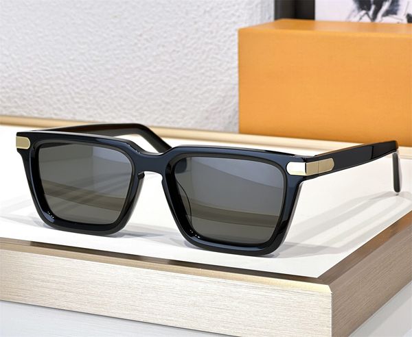 Óculos de sol quadrados de designer de moda de luxo para homens Z1974 clássico vintage retângulo formato óculos verão lazer estilo versátil anti-ultravioleta vem com estojo