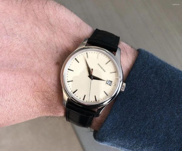 Relógios de pulso Vintage P 39mm Z Qualidade F 5227 324 Automático Mecânico Homem Mans Relógio Masculino Relógios Relógio Relógio