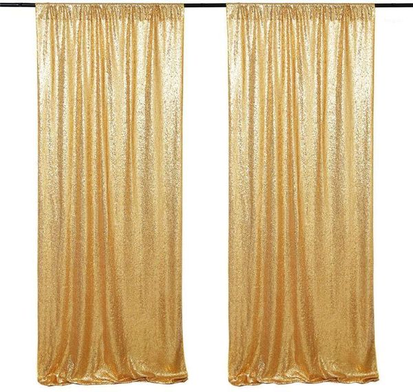 Decoração de festa spark ouro lenço de lantejoulas cortina 2ftx8 ft pography backgrous drapes glitter poot cenares para casamento de aniversário