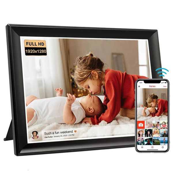 Цифровые камеры Smart Po Frame 24G5G WiFi 105 дюймов IPS 1920x1280 Full HD сенсорный экран встроенный 64 ГБ через приложение Frameo 231101