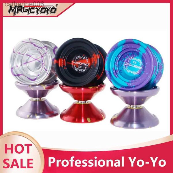 Yoyo Top Professional Magic Exquisite Color K8 Ghost-Hand Yo-Yo in metallo per trucchi Grande diametro Facile da usare Fancy Yoyo Giocattolo per bambini GiftL231102