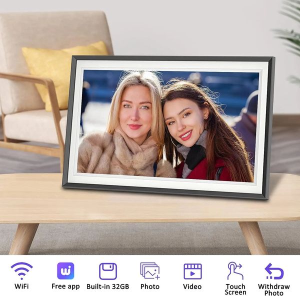 Цифровые фотоаппараты Frameo 15156 дюймов Full HD 1080P Wi-Fi Облачная фоторамка с USB-портом 32 ГБ Дистанционное управление Электронный альбом 231101