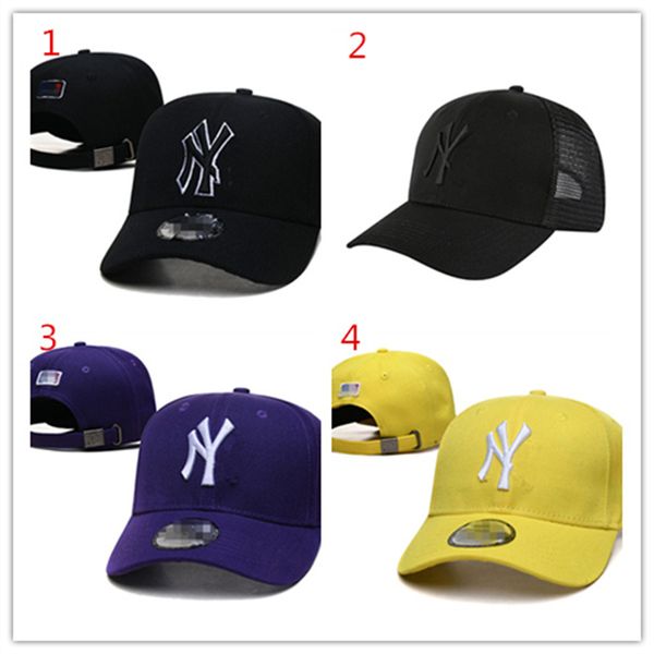 Дизайнерская мужская модная женская бейсболка S Встроенные шляпы с надписью Ny Summer Snapback Солнцезащитный козырек Спортивная вышивка Регулируемая шляпа N-6