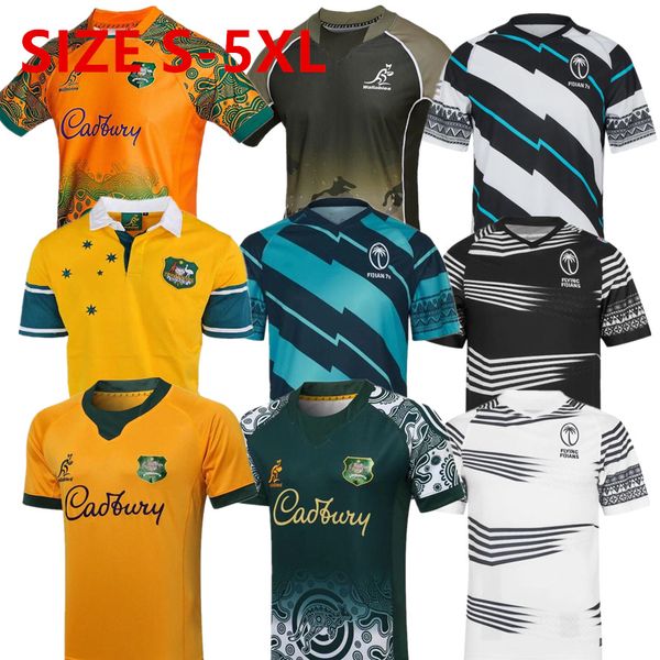 2023 Top WALLABIES INDIGENOUS gold Australian Rugby Fiji WALLAROOS Kangaroos 22 23 nuova maglia della squadra nazionale taglia S-5XL