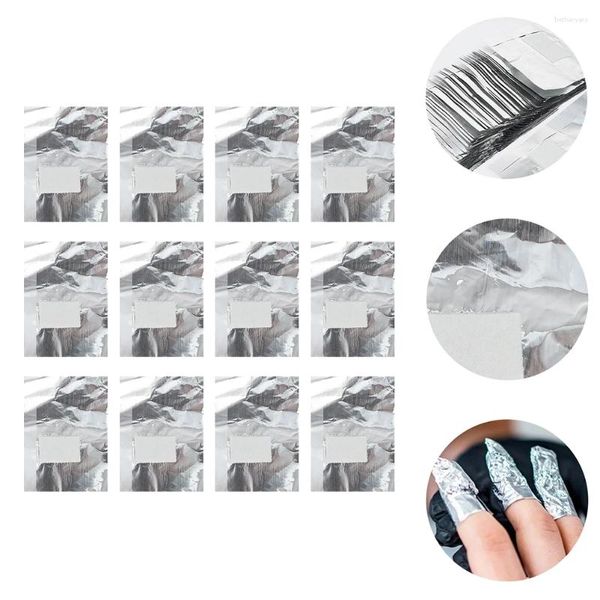 Prego Gel 300 Pcs Removedor Folha Wraps Manicures Polonês Limpeza Unhas Alumínio