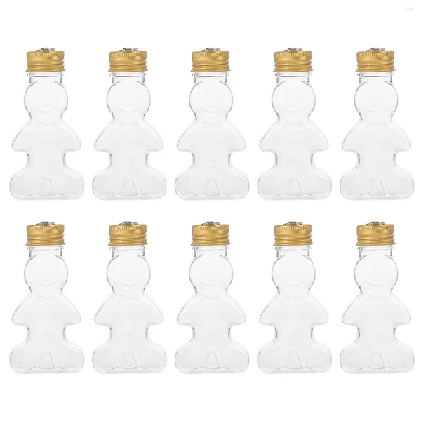 Vasen 10 Stück Weihnachtsflasche Wasserflaschen Versiegelung Saft Entzückender Getränkestil Bonbongläser Party Das Haustier Leeres Trinken