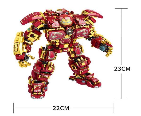 1450 pçs blocos de construção cidade guerra armadura robô mecha figuras tijolos brinquedos com instruções showmodel crianças brinquedos6411299