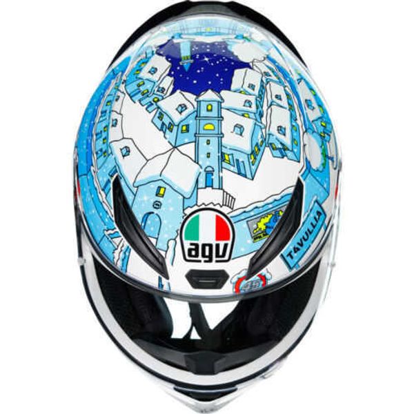 Capacetes completos AGV Capacetes de motocicleta masculinos e femininos AGV K1 Capacete integral Rossi Winter Test | 2XL WN SSE2 QVUD