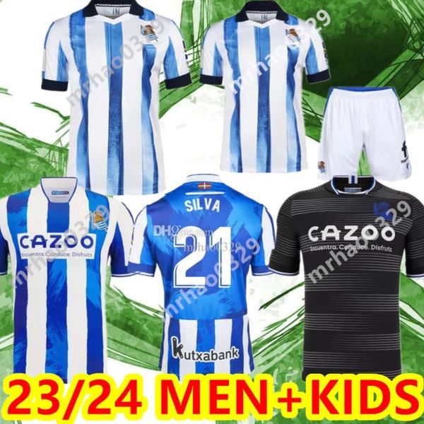 Qqq8 22 23 24 Real Sociedad maglie da calcio Oyarzabal X Prieto Portu David Sia maglia da calcio Take 2023 Carlos Fernandez Camiseta De Futbol