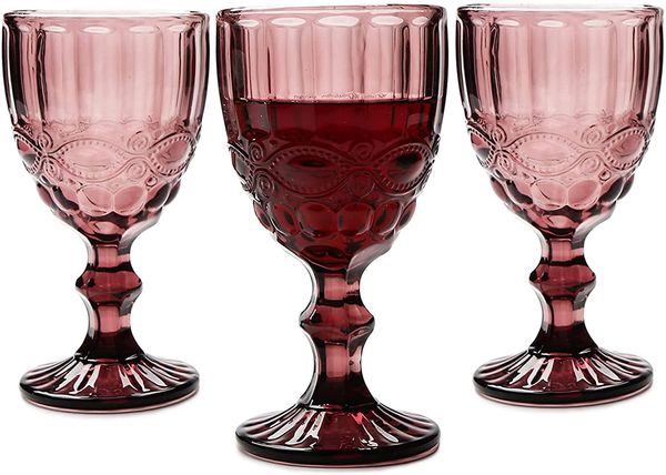 Retro farbiges Weinglas im europäischen Stil, Kelch, Hochzeit, Bar, dekorative Stemware