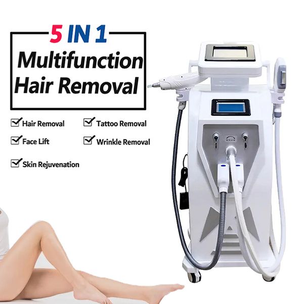 OPT IPL Lasermaschine 3 in 1 Haarentfernung Elight Skin Rejuvenation Pigmentierungsbehandlung ND-YAG Tattooentfernung RF Faltenhebegerät