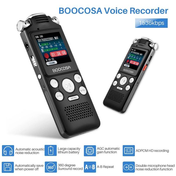 Mini Dijital Audio Voice Recorder 8G 16G 32G Profesyonel Sesli etkin USB Kalem Gürültü Azaltma Kayıt PCM WAV MP3 çalar