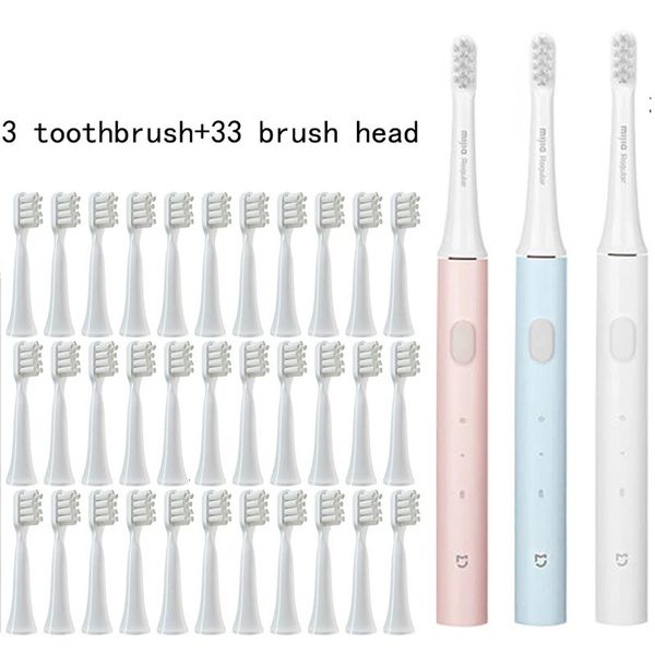 Zahnbürste MIJIA Elektrische Zahnbürste T100 Smart Sonic Brush Ultraschall-Bleaching-Zahnvibrator Kabelloser Mundhygienereiniger 231102